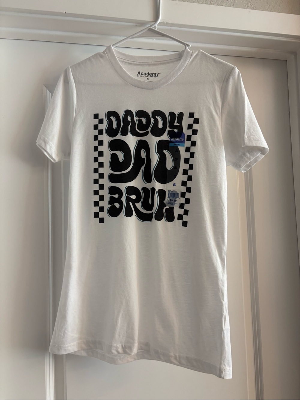 Academy White Graphic Short-Sleeve Tee - "Daddy Dad Bruh"
